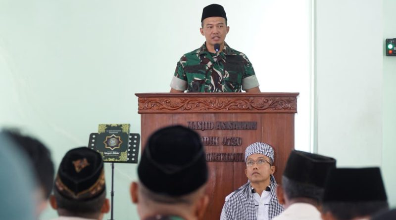 Peringati Isra Mikraj 1447 H, Kodim 0730/Gunungkidul Perkuat Spiritual dan Mental Prajurit