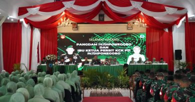 Danrem 072/Pamungkas Dampingi Pangdam IV/Diponegoro Kunjungan Kerja ke Kodim 0705/Magelang