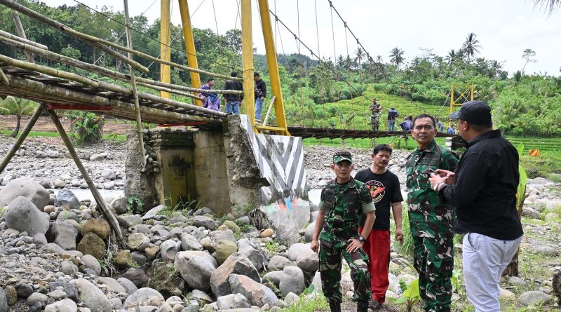 Kodim 0707/Wonosobo Renovasi Jembatan Gantung Kalidadap, Program Jembatan TNI AD Terus Berlanjut