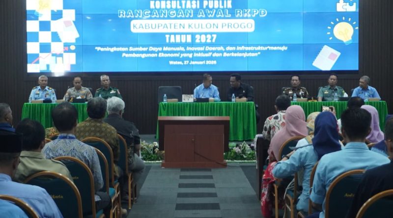 Kasdim Hadiri Konsultasi Publik Rancangan Awal RKPD Kabupaten Kulon Progo