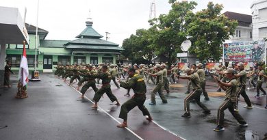 Tinjau Latihan PSM, Danrem 072/Pamungkas Dorong Prajurit Terus Asah Kemampuan Bela Diri