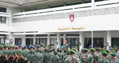 Sambut Bulan Suci Ramadhan, Danrem 072/Pamungkas Berikan Jam Komandan