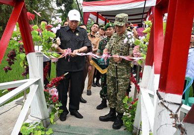 Dandim 0707/Wonosobo Resmikan Jembatan Gantung Garuda di Sindupaten