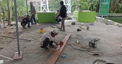 Semangat Kebersamaan Bangun Jembatan Gantung Garuda