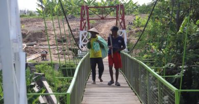 Jembatan Gantung Garuda Sungai Krusuk Siap Digunakan Masyarakat