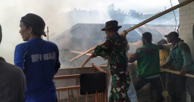 Koramil 05/Kejajar Kodim 0707/Wonosobo Bersama Warga Berhasil Padamkan Api Kebakaran Rumah di Desa Patakbanteng Koramil 05/Kejajar Kodim 0707/Wonosobo Bersama Warga Berhasil Padamkan Api Kebakaran Rumah di Desa Patakbanteng