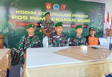 Personel Kodim 0731/Kulon Progo Pengamanan Arus Mudik dan Perayaan Nyepi