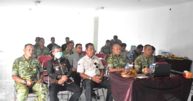 Danrem 072/Pamungkas Ikuti Vicon Bersama Wakil Panglima TNI Evaluasi Progres Pembangunan KDKMP