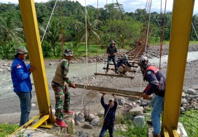 Setelah Lebaran, Pengerjaan Jembatan Gantung Stamelo di Wonosobo Kembali Dikebut, Sudah Capai 85 % Setelah Lebaran, Pengerjaan Jembatan Gantung Stamelo di Wonosobo Kembali Dikebut, Sudah Capai 85 %