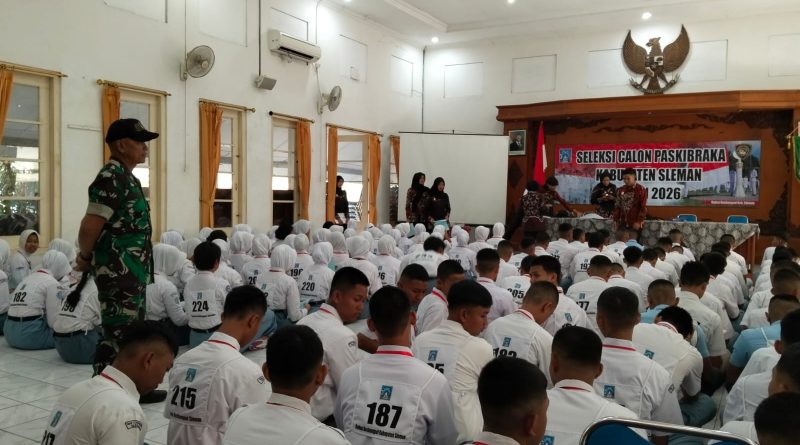 Babinsa Sleman bersama Aparat Terkait Seleksi Calon Paskibra