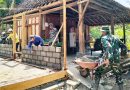 Satgas TMMD Reguler Bersama Warga Bangun RTLH Milik Ibu Waginem