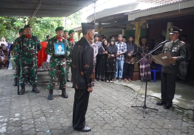 Kodim 0731/Kulon Progo Laksanakan Pemakaman Almarhum Serma Purn Rasidal