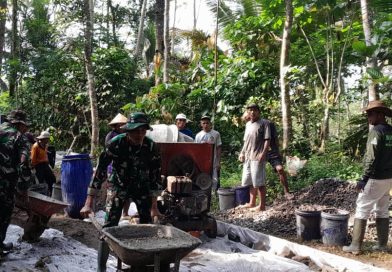 Pra TMMD Sengkuyung Tahap II Kodim 0707/Wonosobo Digelar di Desa Grugu Kaliwiro, Target Betonisasi 736 Meter Jalan Usaha Tani Dikebut
