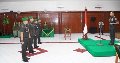 Danrem 072/Pamungkas Pimpin Sertijab Kasrem dan Kasipers