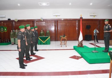 Danrem 072/Pamungkas Pimpin Sertijab Kasrem dan Kasipers