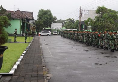 Peringatan Hari Buruh Internasional Kodim Sleman Siagakan Personelnya 