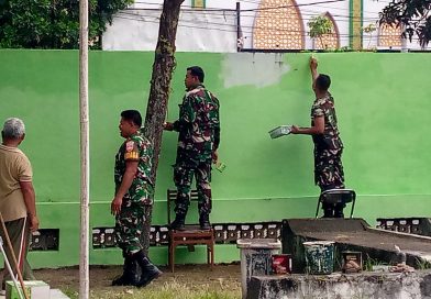 Kodim Sleman Pelihara Lingkungan Yang Bersih dan Asri