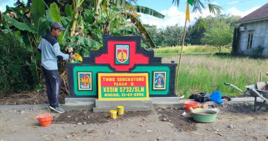 Prasasti TMMD Kodim 0732/Sleman Terlihat Gagah