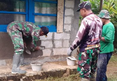 TMMD Sengkuyung Tahap II Kodim 0707/Wonosobo Renovasi Rumah Tidak Layak Huni di Desa Grugu Kaliwiro