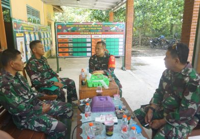 Dansatgas TMMD Reguler 128 Kulon Progo Tinjau Pos Kotis