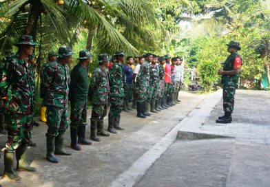 Dansatgas TMMD Reguler 128 Sidorejo Lendah Cek Kesiapan Personel