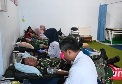 Kodim 0707/Wonosobo Berpartisipasi Aktif Sukseskan Donor Darah HUT ke-29 SMK Muhammadiyah