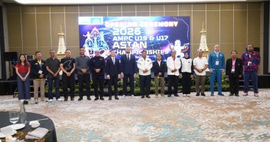 Danrem 072/Pamungkas Hadiri Opening Ceremony 2026 AMPC U19 dan U17 Asian Championship
