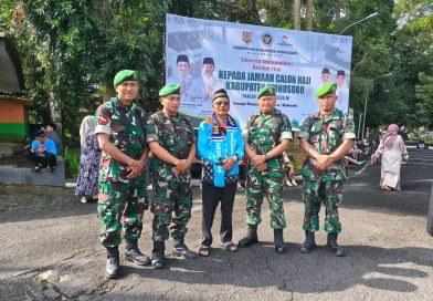Anggota Kodim 0707/Wonosobo Bantu Amankan Pemberangkatan Jamaah Haji