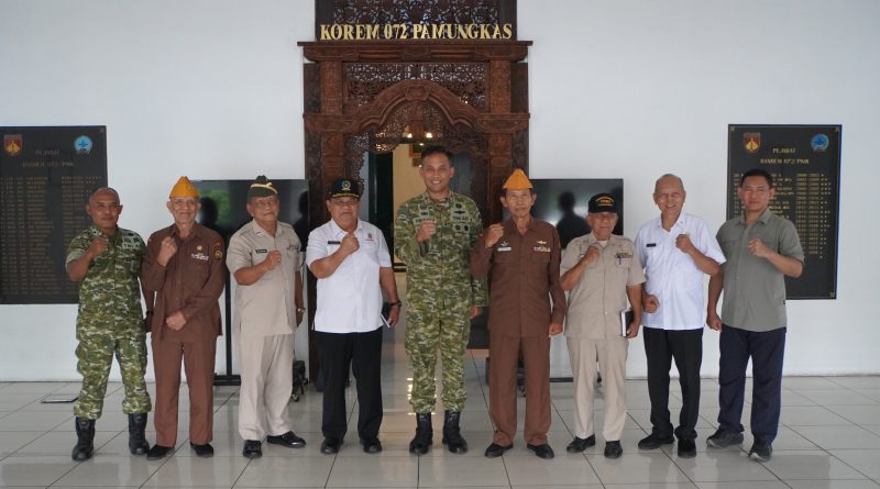 Danrem 072/Pamungkas Terima Audiensi Ormas Kejuangan DIY