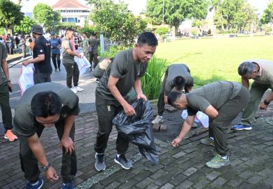 Dukung Kebersihan Lingkungan, Kodim 0707/Wonosobo Apel Hari Peduli Sampah Nasional 2026