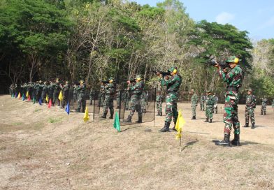 Pelihara Kemampuan Prajurit Kodim Sleman Gelar Latihan Menembak Senjata Ringan