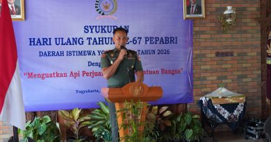 Danrem 072/Pamungkas Hadiri Syukuran HUT ke-67 PEPABRI Danrem 072/Pamungkas Hadiri Syukuran HUT ke-67 PEPABRI