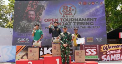 Hari Ketiga Open Tournament Panjat Tebing Piala Panglima TNI 2026, Semangat dan Persaingan Atlet Muda Makin Membara